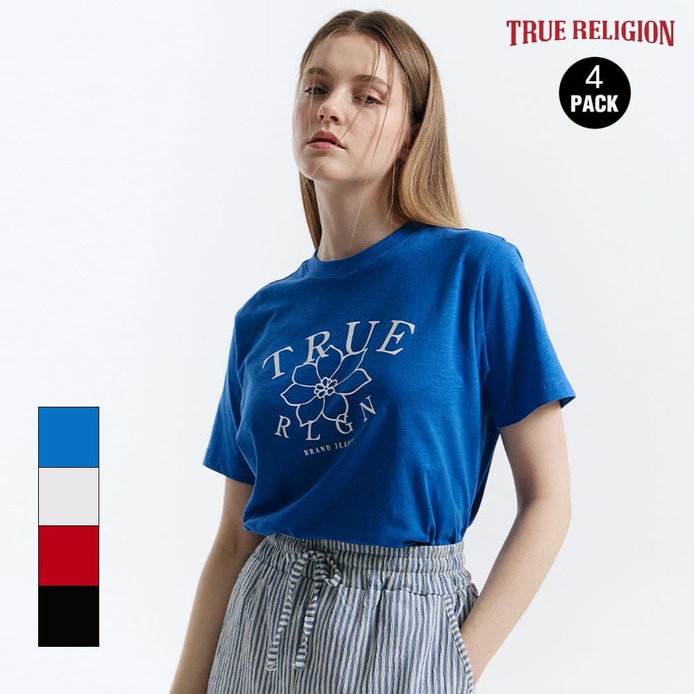 롯데온)트루릴리전 에어리 반팔티셔츠 4종세트 29,640원 무배