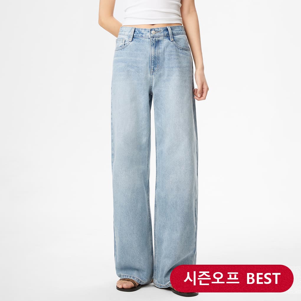 이랜드몰) 미쏘 핏업데님 와이드핏 26,515원
