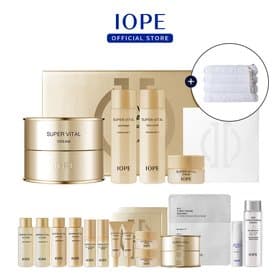 홈앤쇼핑) 아이오페 슈퍼바이탈 크림 6세대 50ml 기획세트+사은품 18종+쇼핑백 체감 77,376원