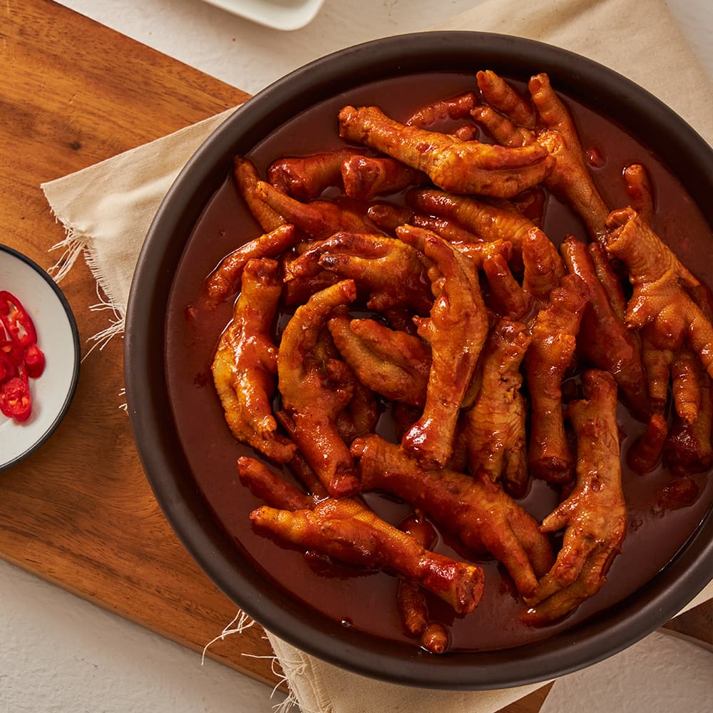 네이버 랜선포차)통뼈,무뼈 국물닭발 600g 5,200원 조건무배