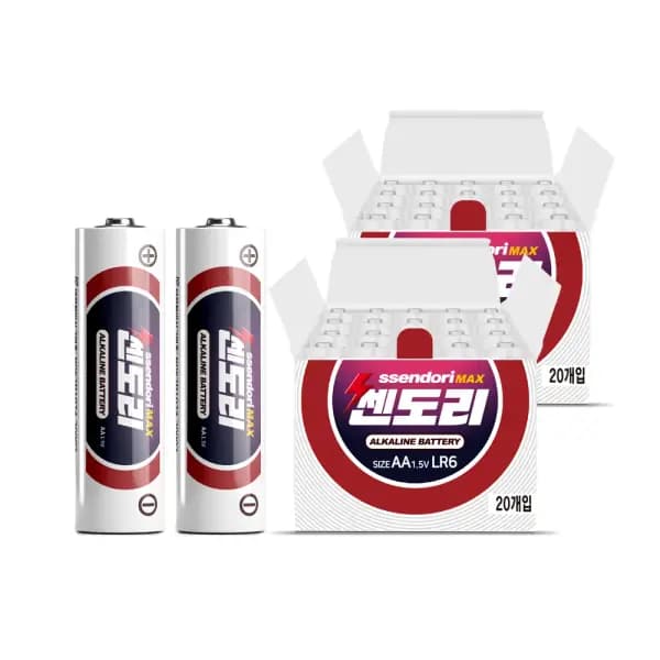 11번가) 쎈도리 AA, AAA 알카라인 건전지 40알 8,790원 무배