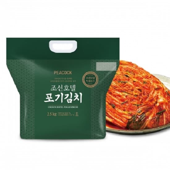 카카오) 피코크 조선호텔 포기김치 8kg 54,321원 선착순쿠폰