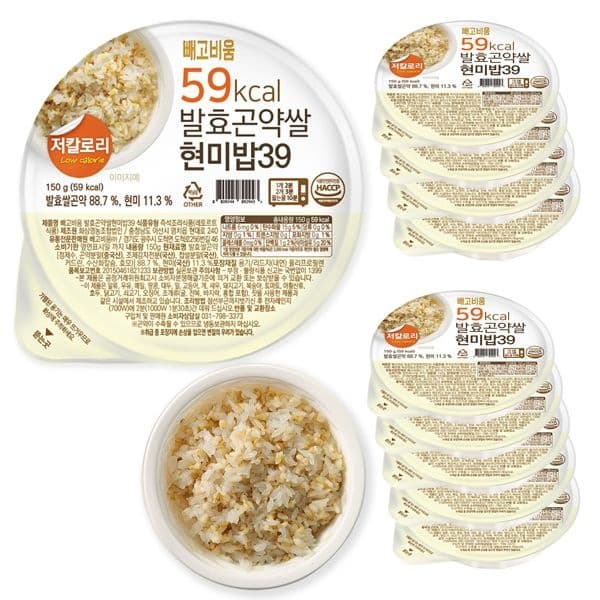 롯데온) 발효곤약 쌀현미밥39 150gx10팩 19,760원