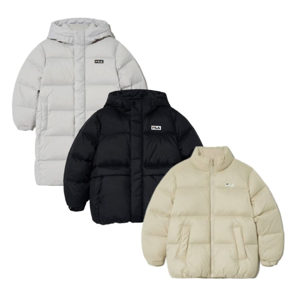 롯데온) 휠라키즈 덕다운 헤리티지 롱다운 75,210원