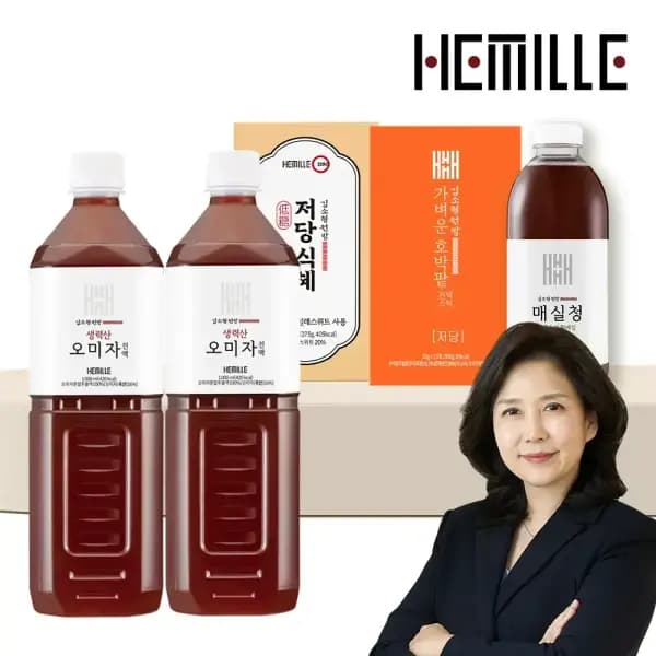 김소형원장 해밀레 문산 오미자청 1,000ml x 2병