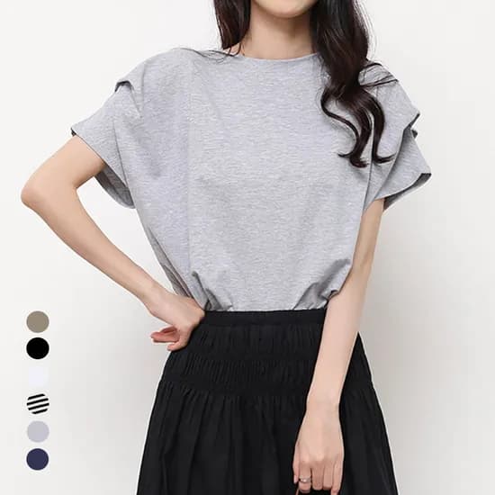 숄더핀턱라인티셔츠 14900원