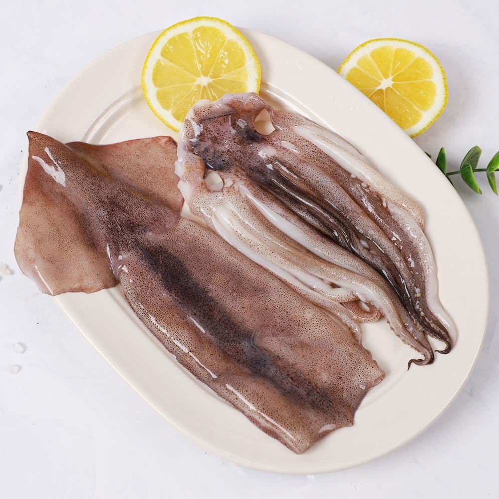 자연산 손질오징어 통오징어 2미 5팩 10마리