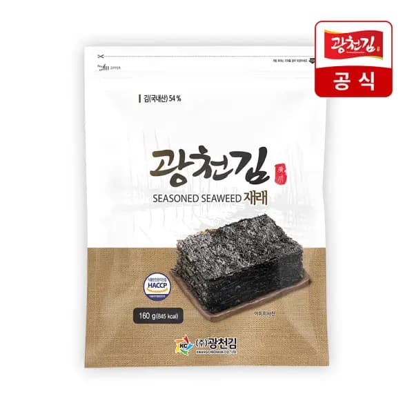 광천김 재래 식탁김 160g 320매