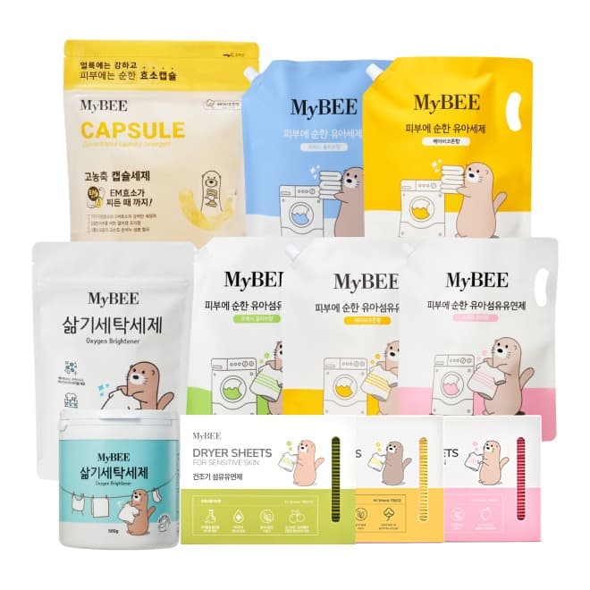 마이비 건조기시트 섬유유연제 4팩 160매