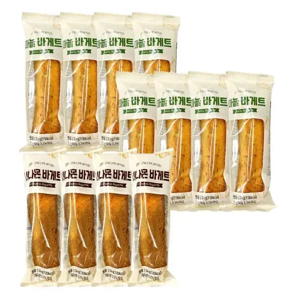 마늘빵 바게트 24g 8봉 시나몬빵 바게트 24g 4봉