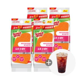 음식물이 끼지 않는 도트 수세미 12개입