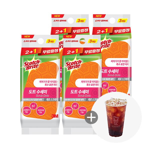 스카치브라이트 도트수세미 12개입