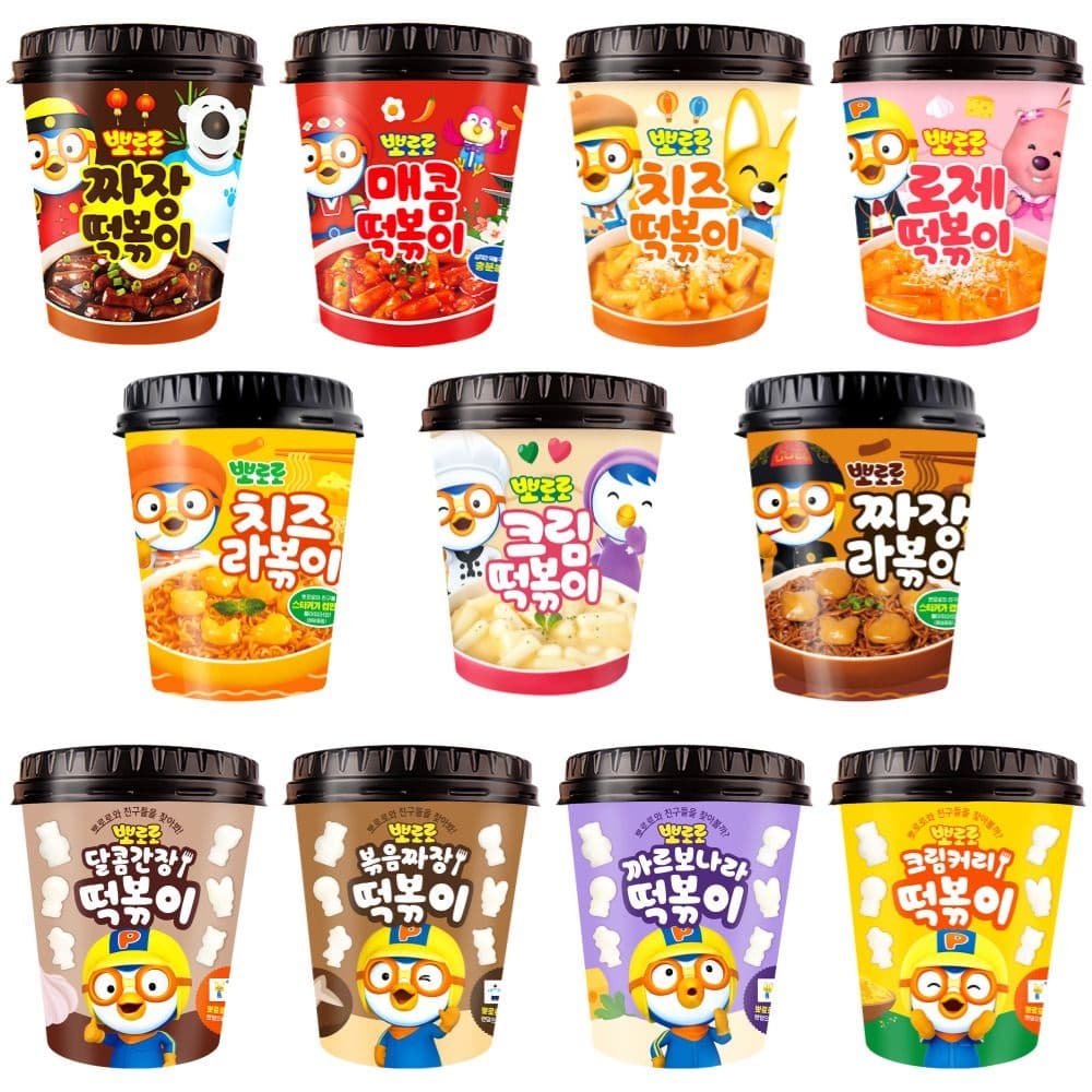 뽀로로 컵 떡볶이 11종 5+5 골라담기