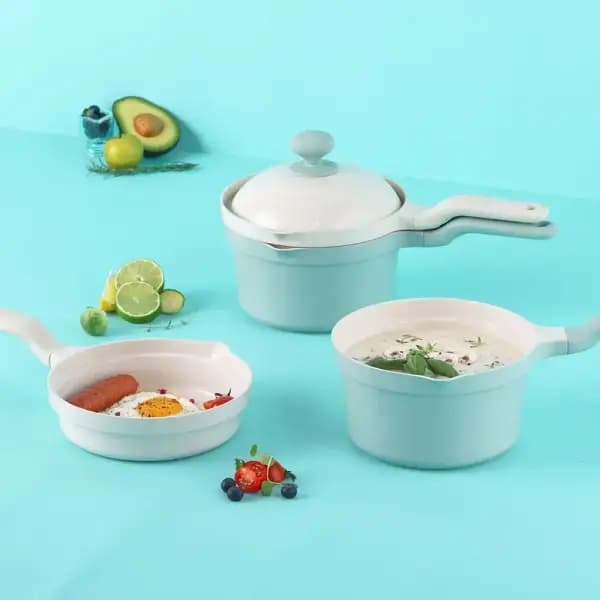 키친플라워 두두팟 세라믹 인덕션 편수 18cm 팬 세트