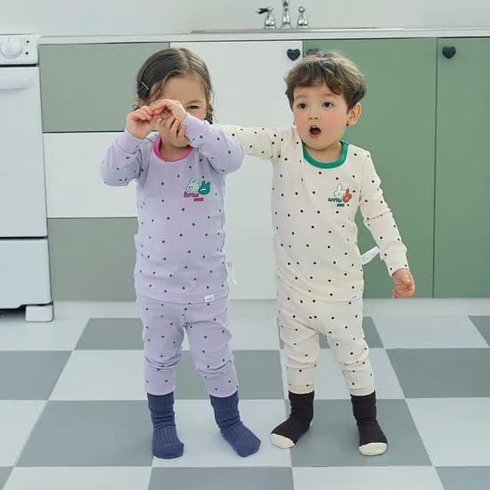 리틀버디 골지스판실내복 1+1세트