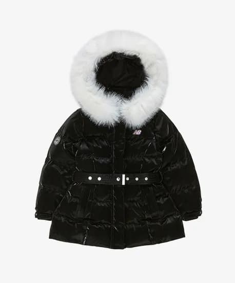 뉴발란스 키즈 여아 세미 글로시 아동 미디 덕 다운
