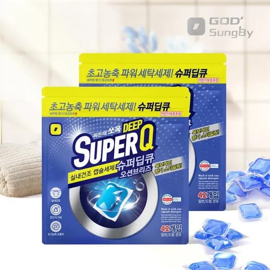 슈퍼딥큐 오션브리즈 캡슐세제 42개입 42개입