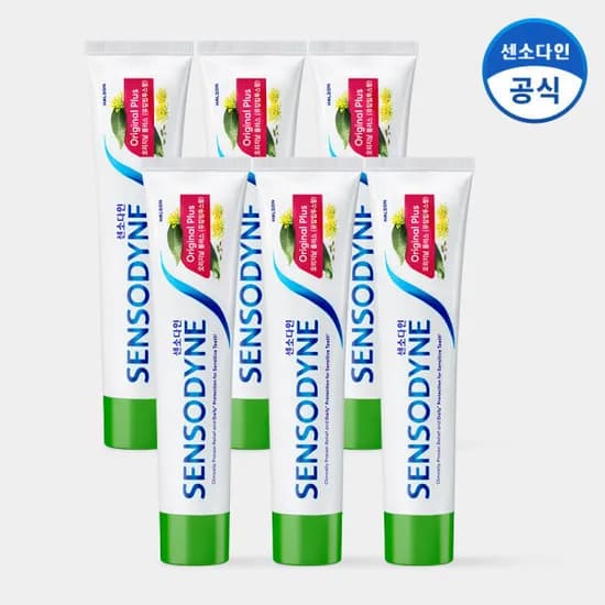 센소다인 오리지날 플러스 민감성 치약 100g 6개 19,210원