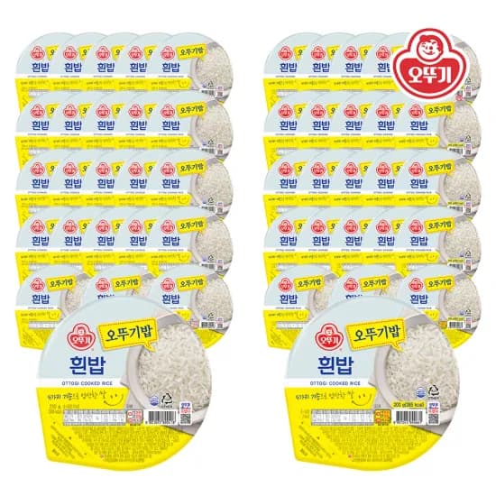 오뚜기밥 흰밥 210g 24개+흰밥 200g 24개 총 48개 35,470원