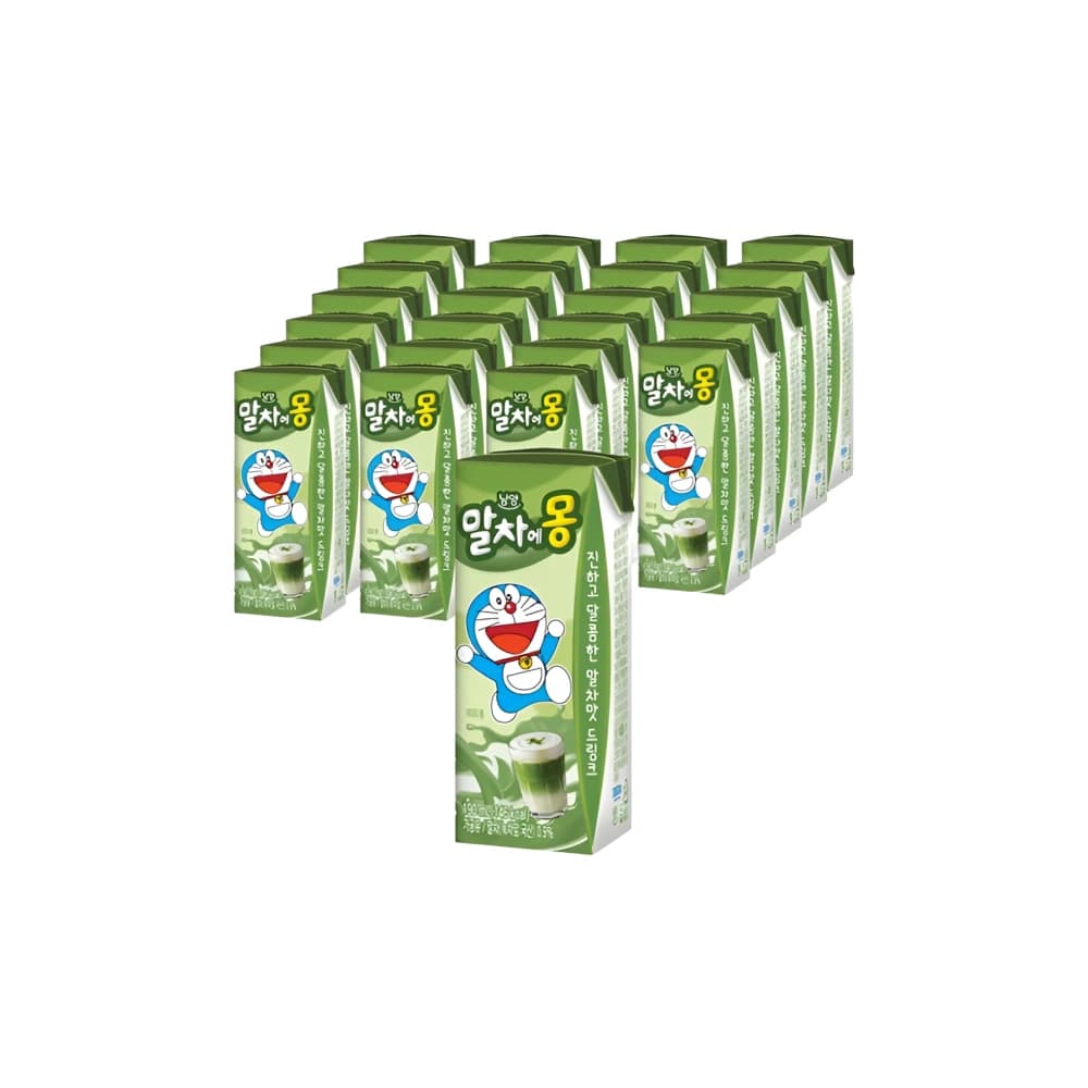 남양유업 말차에몽 우유 190ml 24개