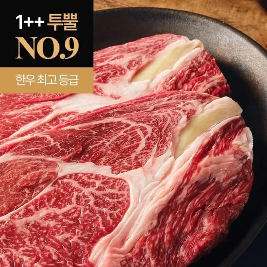 한우 1++ NO.9 투뿔 꽃등심 200g 17,610원