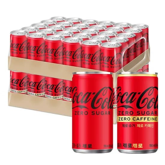 코카콜라 제로, 190ml, 30개 + 코카콜라 제로제로, 190ml, 30개 22,170원