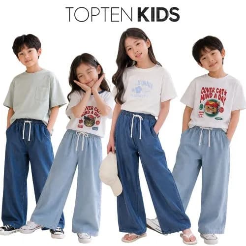 탑텐키즈 와이드 헤지 데님팬츠 21,425원