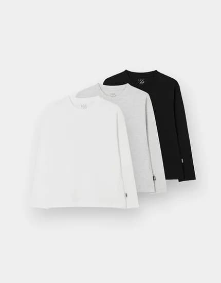 주니어 베이직 긴팔 티셔츠 3pack 14,800원 무료