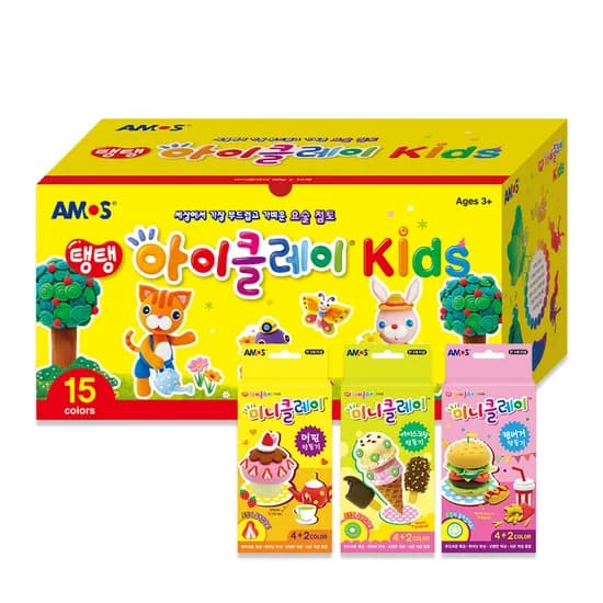 아모스 아이클레이 50g 15색 + 미니클레이 3종 27,000원