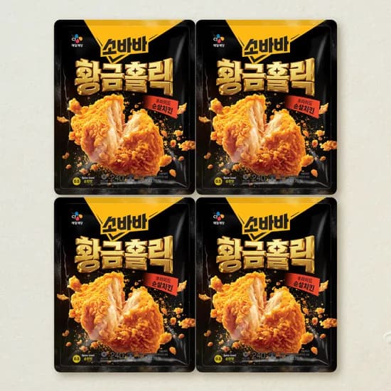 소바바 황금홀릭 순살 240gX4개 12,564원 (체감가 11,564원)