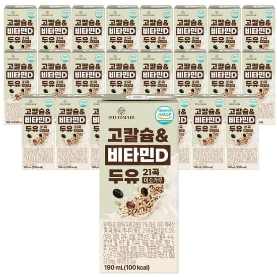 토스쇼핑 고칼슘&바타민D 두유21곡미숫가루 190ml 24개 5700원