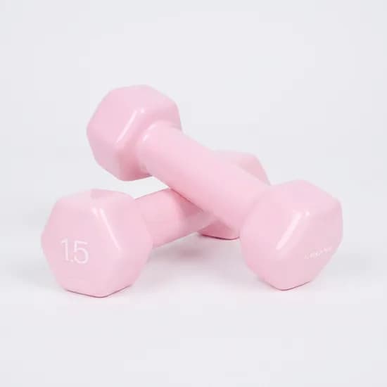 토스) 아이워너 뷰티 육각 덤벨, 1.5kg_파스텔 핑크, 2개입, 1세트 990원 핫딜