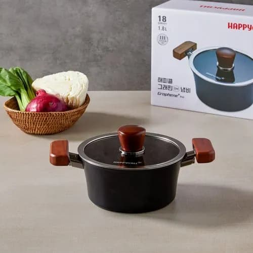 해피콜 그래핀 IH 냄비 양수 18cm