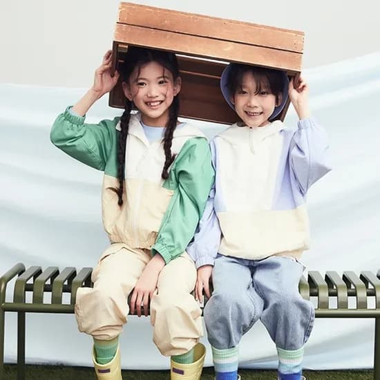 스파오키즈 배색윈드브레이커 17,010원 무배