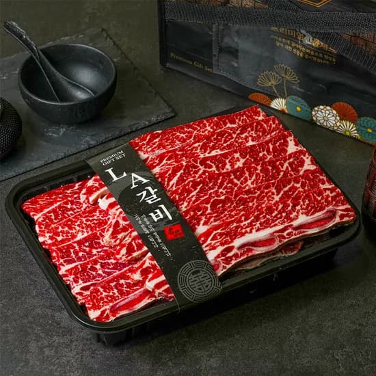설렘한입 LA갈비 2kg 선물세트 꽃갈비  83,600원 무배