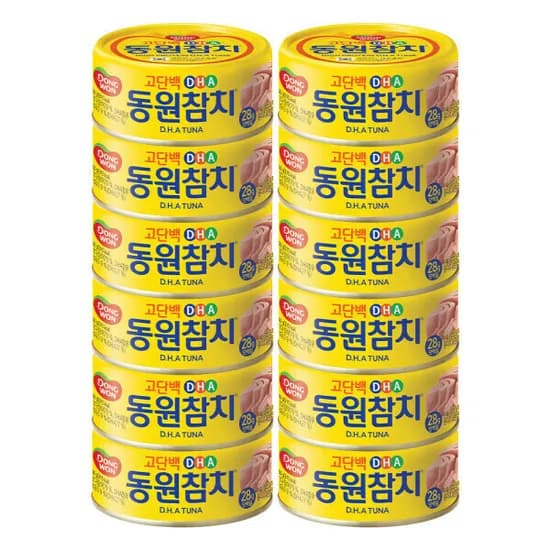 동원 DHA 참치 150g 12캔 8대카드쿠폰적용시 22850원