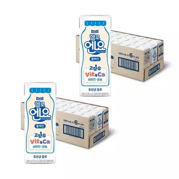 헬로엔요 플레인 200ml 48개 15,150원(티멤/국카,농카)