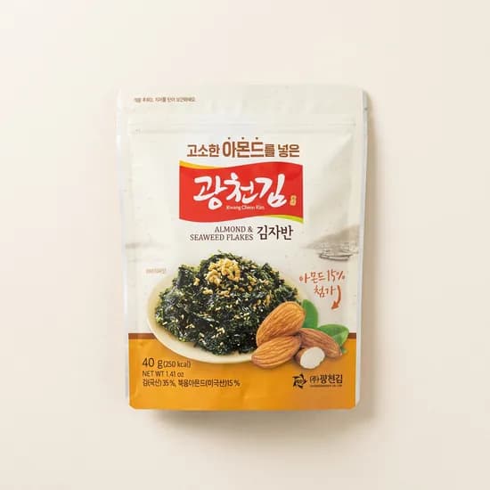 광천김 고소한 아몬드를 넣은 김자반, 40g, 10봉 65%할인, 5,990원