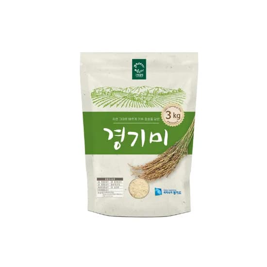 그린올린 경기미, 2026년산, 상등급, 3kg, 1개 50%할인, 8,000원
