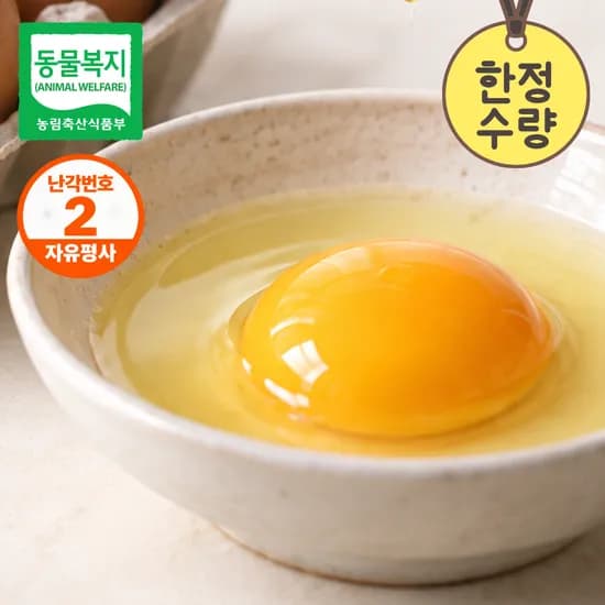 도시목장 초란 40구 난각번호2번 유정란 신선란 구운란 9,900원