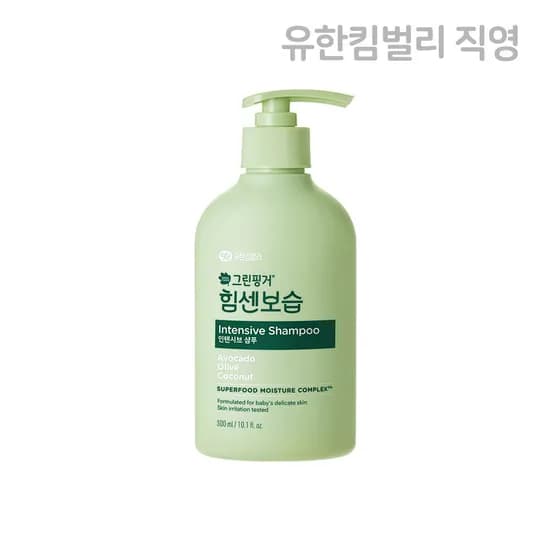 그린핑거 힘센보습 인텐시브 샴푸 블루베리 바닐라향 300ml X 1EA / 어린이, 베이비, 키즈, 신생아