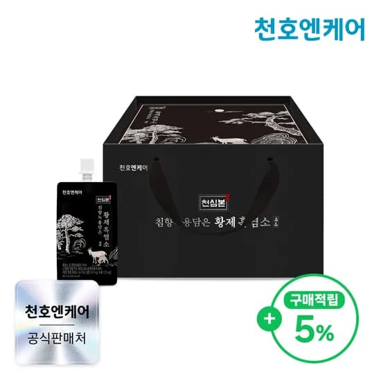 천호엔케어 고함량 지리산 침향 녹용 황제 흑염소진액 엑기스 30포, 1개