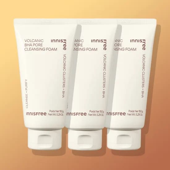 이니스프리 화산송이 바하 모공 피지 클렌징폼 150ml, 3개