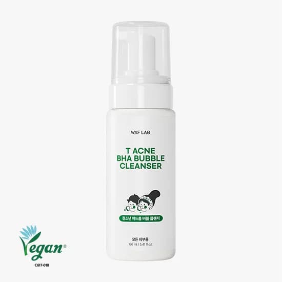 와프랩 티 청소년 여드름 바하 버블 클렌저 160ml