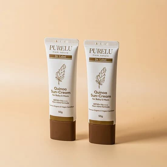 퓨어루 무기자차 썬크림 아기 어린이 물놀이 저자극 선크림 SPF50+ 50ml, 2개
