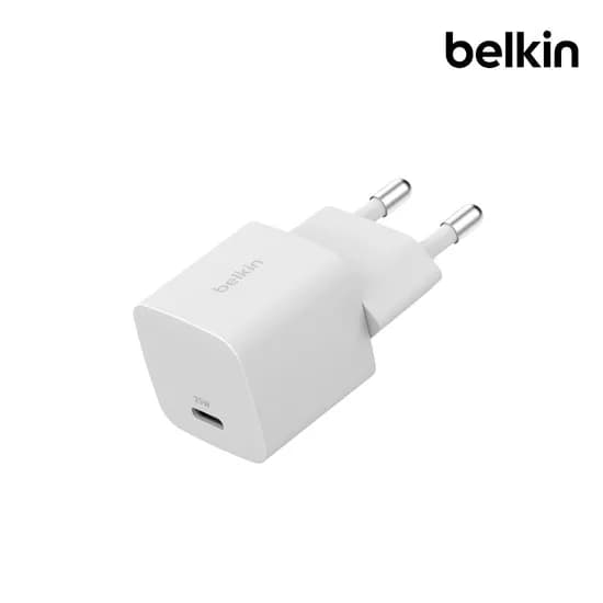 벨킨 25W USB-C PD 3.1 PPS 초소형 C타입 고속 충전기 USB IF 인증 WCA012kr 아이폰17 갤럭시 S26 아이패드 호환