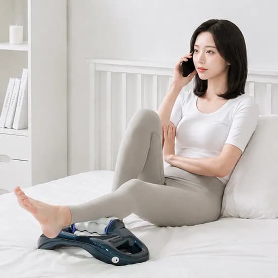 닥터웰 롤러 마사지기 무선 전동 롤링 종아리 셀룰라이트 케어 돌돌이 DR-400(네이비)