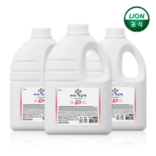 아이깨끗해 레몬 2.45L 대용량 3개 /용기형 리필