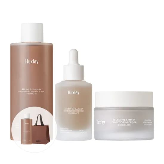 헉슬리 컨디셔닝 에센스 토너 프리쉐이프 300mL + 컨디셔닝 세럼 프리쉐이프 50mL + 컨디셔닝 크림 프리쉐이프 50mL