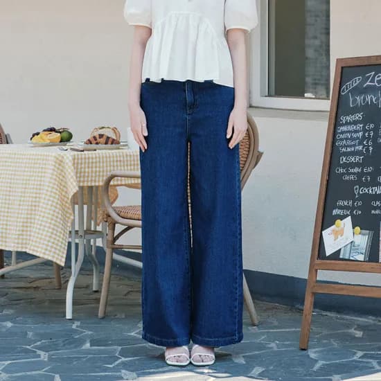 위시 와이드 데님 팬츠 WISH WIDE DENIM PANTS